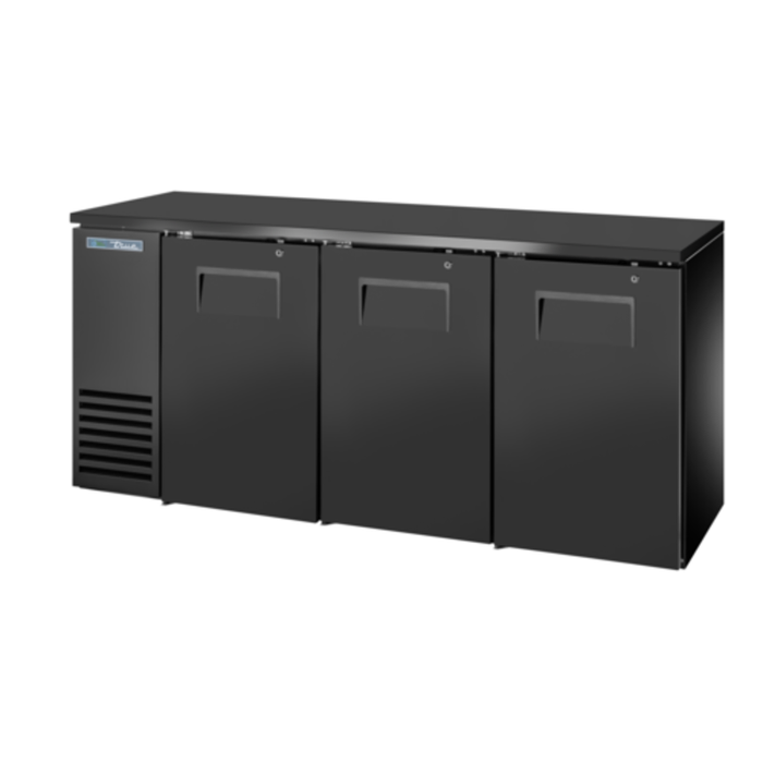 Réfrigérateur de bar arrière True TBB24-72 de 72 pouces avec portes pleines