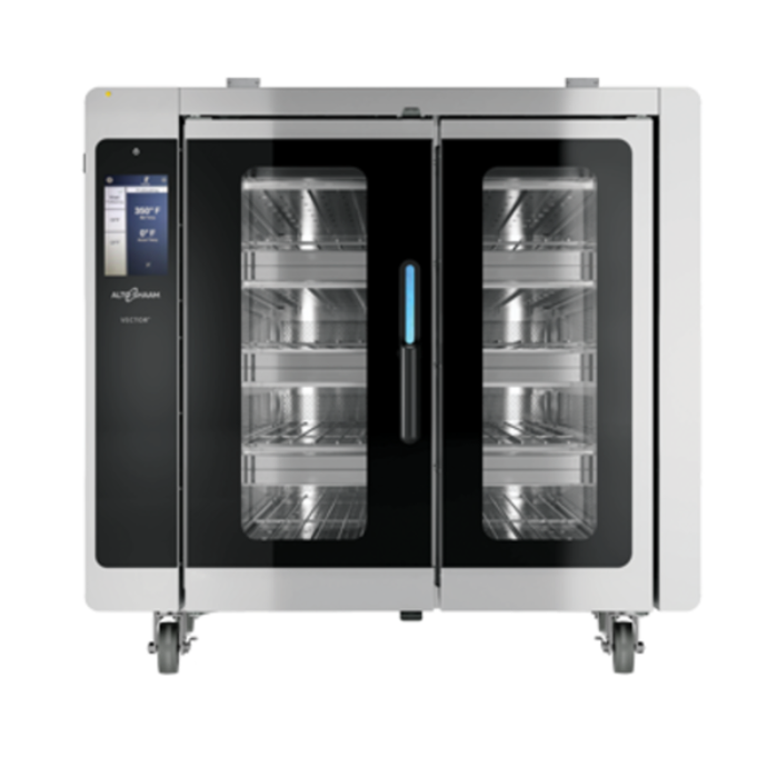 Alto-Shaam Gas Multi-Cook Oven VMC-F4G Front View With Four Oven Chambers