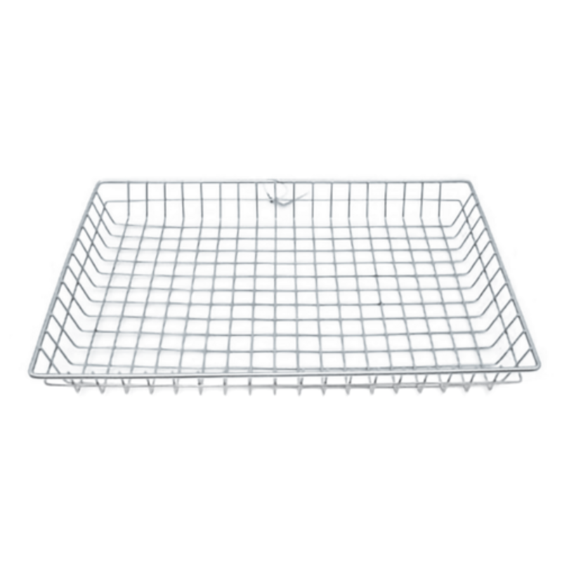 Étiquette alternative : Omcan 80888 panier d’exposition en fil de chrome de 16,5 pouces de large panier de vente en fil de détail panier de détail pour exposition de produits sur le comptoir