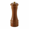 Omcan 43666 8.5-Inch Adjustable Ceramic Pepper Mill In Elegant Wooden Finish