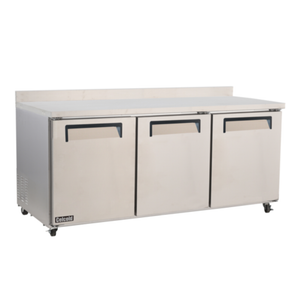 Celcold CUC72FW 72"W Three-Section Under-Counter Worktop Freezer