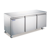 Aurora 59091 72"W Three-Section Undercounter Reach-In Refrigerator