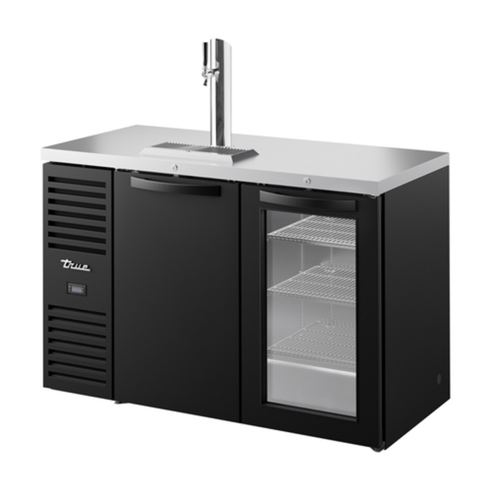 Refroidisseur de bière pression True Refrigeration deux portes, une zone, 52 pouces