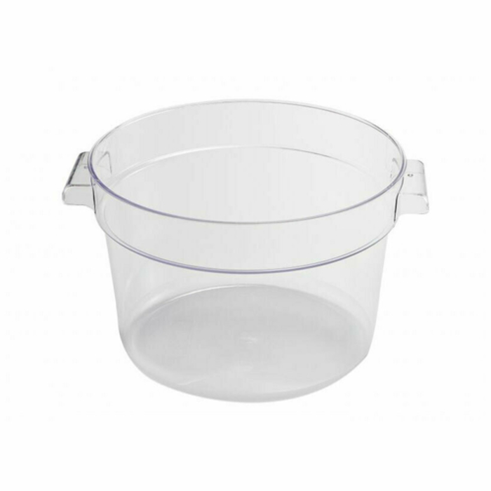 Omcan 80177 6 Quart Round Clear Polycarbonate Food Storage Container
