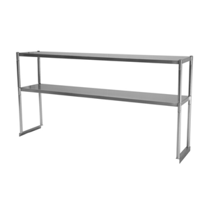 Turbo Air TSOS-4 47-7/8"W Table-Mounted Double Overshelf Stainless Steel