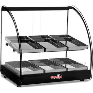 Skyfood FWD2-18BL 18-1/2"W Countertop Heated Deli Display Case