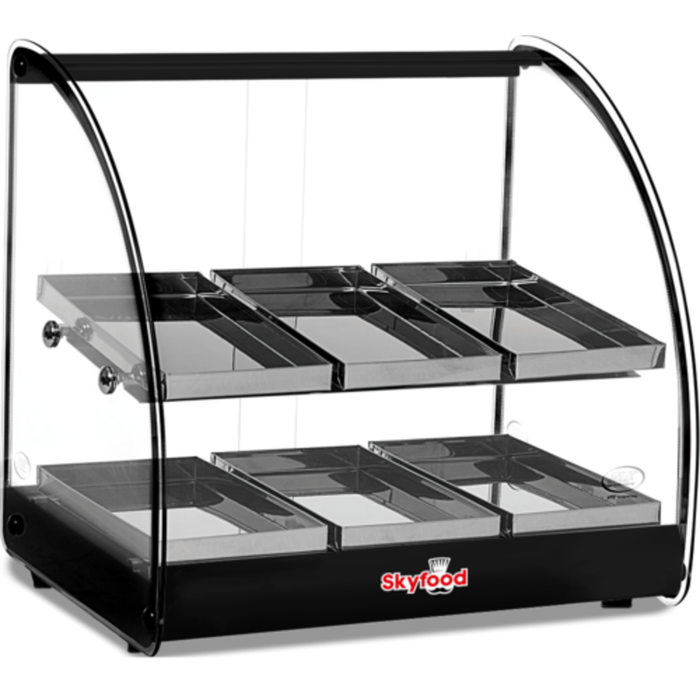 Skyfood FWD2-18BL 18-1/2"W Countertop Heated Deli Display Case