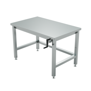 Winholt DTR-3048H32-ADJ-9 48" x 30" Adjustable Stainless Steel Work Table