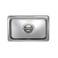 CST-N 1/9-Size Solid Stainless Steel Steam Table Pan Cover