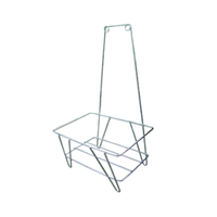 OMCAN 13026 17.5-Inch Wide Hand Basket Display Stand for Stores