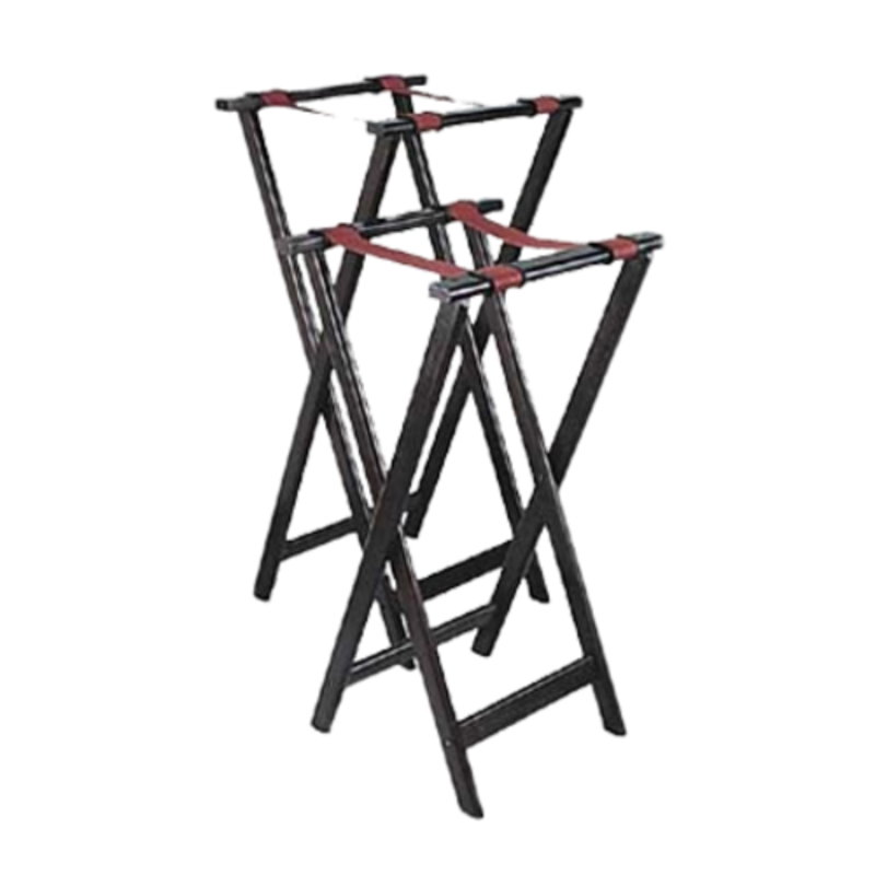 Mahogany Tray Stand Designed For Efficient Service In Professional Dining Rooms And Events