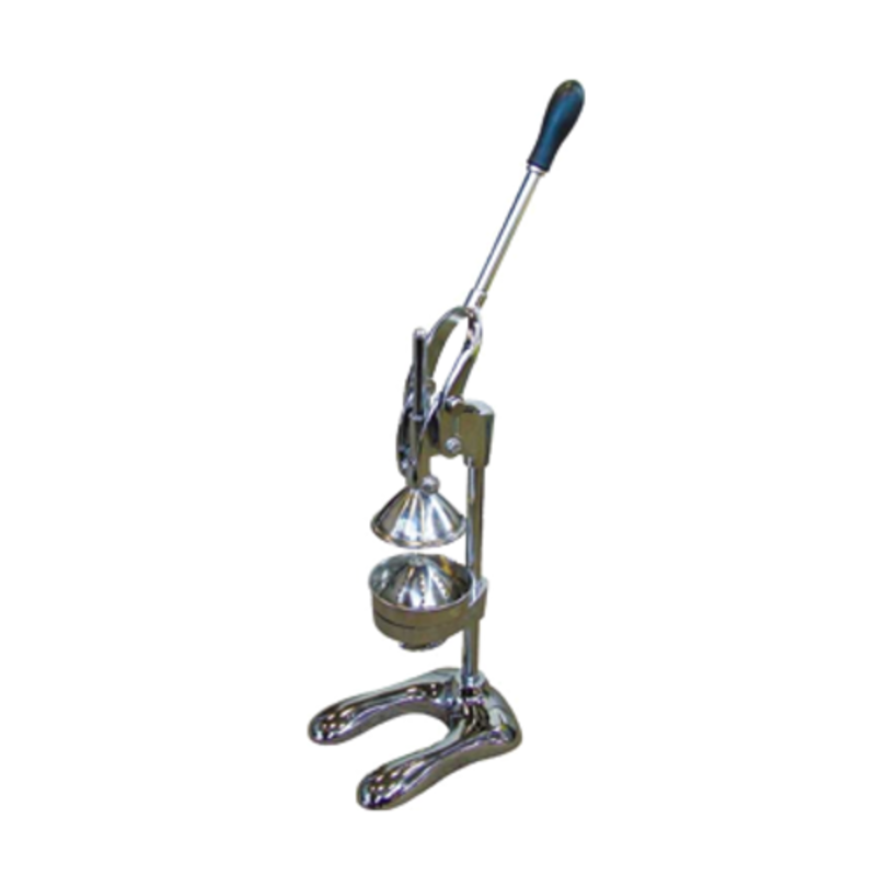 Omcan 23575 Chrome Manual Crank Juicer For Bars Ideal For Fresh Citrus Juice Extraction