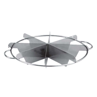 Omcan 80421 Emporte-pièce/Marqueur professionnel en acier inoxydable 10 tranches pour tartes et gâteaux