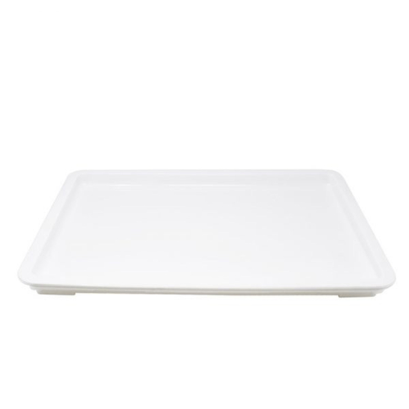 Alt Tag: Omcan 80891 Lid for Pizza Dough Proofing Boxes 26x18 polypropylene dough box lid, secure cover for proofing boxes