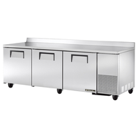 Comptoir de travail profond True Refrigeration TWT-93-HC 93 pouces à trois portes