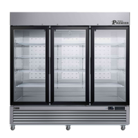 Versa Premier F3-82GDSVCP Three Door Glass Reach In Freezer With Three Glass Doors And Large Capacity