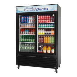 Turbo air TGM-48R(B)-N 55.88" Glass Door Merchandiser Refrigerator