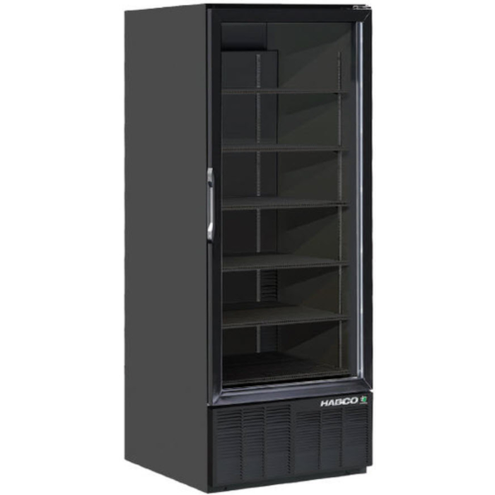 HABCO ESM28HCTD-BLK 30.5" Glass Door Merchandiser Refrigerator