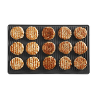 Lainox APLR11 Reversible Stripe & Pizza Grill Plate Non-Stick 1/1 GN