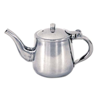 Holloware GNP-10 Heavy Gooseneck Teapot, 10 oz. Stainless Steel