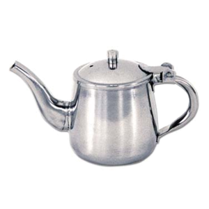 Holloware GNP-10 Heavy Gooseneck Teapot, 10 oz. Stainless Steel