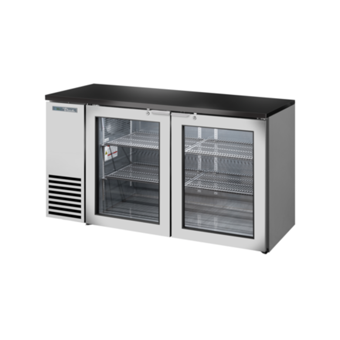 Réfrigérateur de bar arrière à porte vitrée True TBB24-60-2G-Z1-BST-S-1 60"