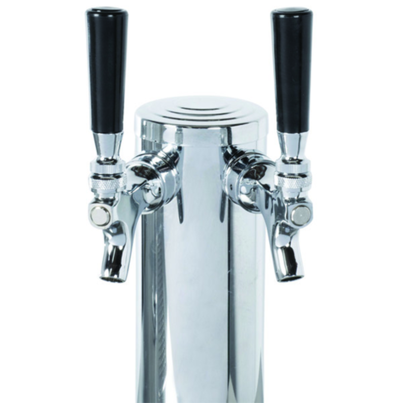 Omcan 44224 Double Tap Beer Tower With Two Taps For Consistent Draft Beverage Service