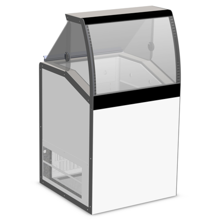 Master-Bilt DD-26LCG 27-1/4"W Low Glass Ice Cream Dipping Cabinet