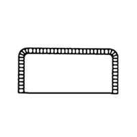 Somerset RS2 7-1/4" x 2" Rectangle Pastry Turnover Die