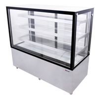 Omcan RS-CN-0471-S (44384) 60"W Refrigerated Square Glass Display Case