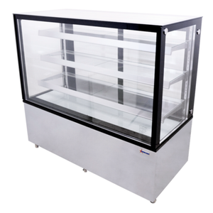 Omcan RS-CN-0471-S (44384) 60"W Refrigerated Square Glass Display Case