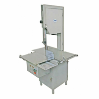 Scie à viande sur pied en acier inoxydable Omcan 44093 de 1,5 CV
