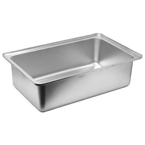 Alt Tag: Omcan 80923 Full-Size Stainless Steel Spillage Pan for Hot Tables full-size stainless pan insert for hot food table drip catch