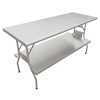 OMCAN 41237 Table pliante en acier inoxydable 72" x 30"