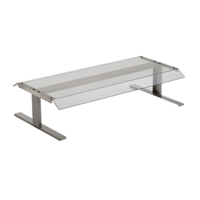Antunes CRR-50 Stationary Sneeze Guard For Food Protection, Durable Clear Canopy Protector For Food Safety.