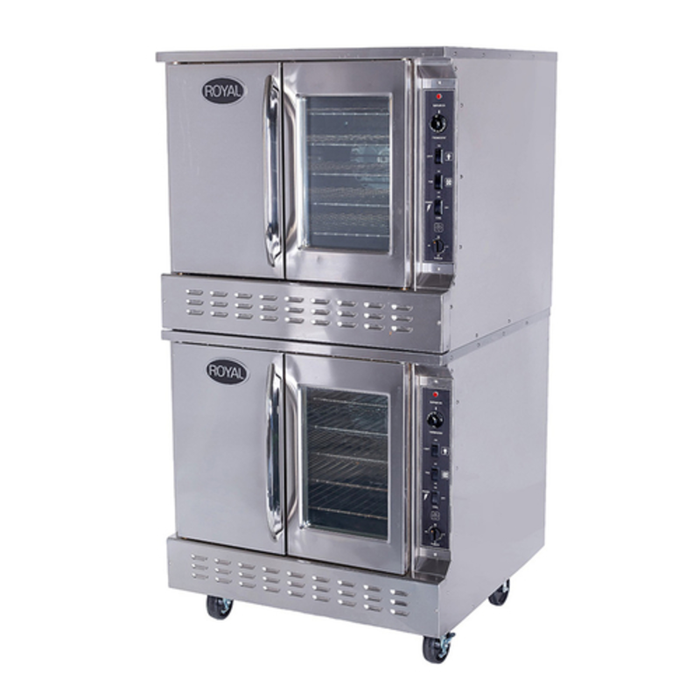 Royal RCOD-2 38" Gas Double-Deck Bakery Depth Convection Oven