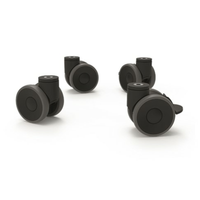 Unox XUC012 4-Piece Casters Kit With Safety Chains For Ovens