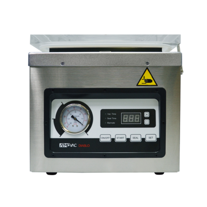 ATMOVAC DIABLO10 Electric Countertop Vacuum Packaging Machine Control Panel With Timer And Pressure Gauge