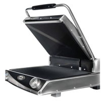 Cadco CPG-BBQ Jumbo Single Panini Grill 15.75"W x 11.81"D