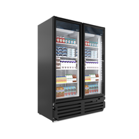 Imbera VRD43 54-1/4"W Two Door Vertical Cooler Refrigerator Merchandiser