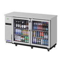 Turbo Air TBB-24-60SGSD-N 61-1/8"W Back Bar Cabinet Refrigerated