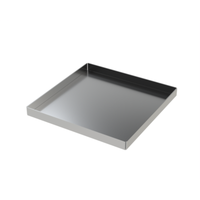 Cadco OP-8 10.19" x 10.13" Aluminum Oven Food Pan
