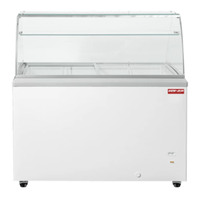 New Air NIF-50-DC 50 Inch Glass Ice Cream Freezer