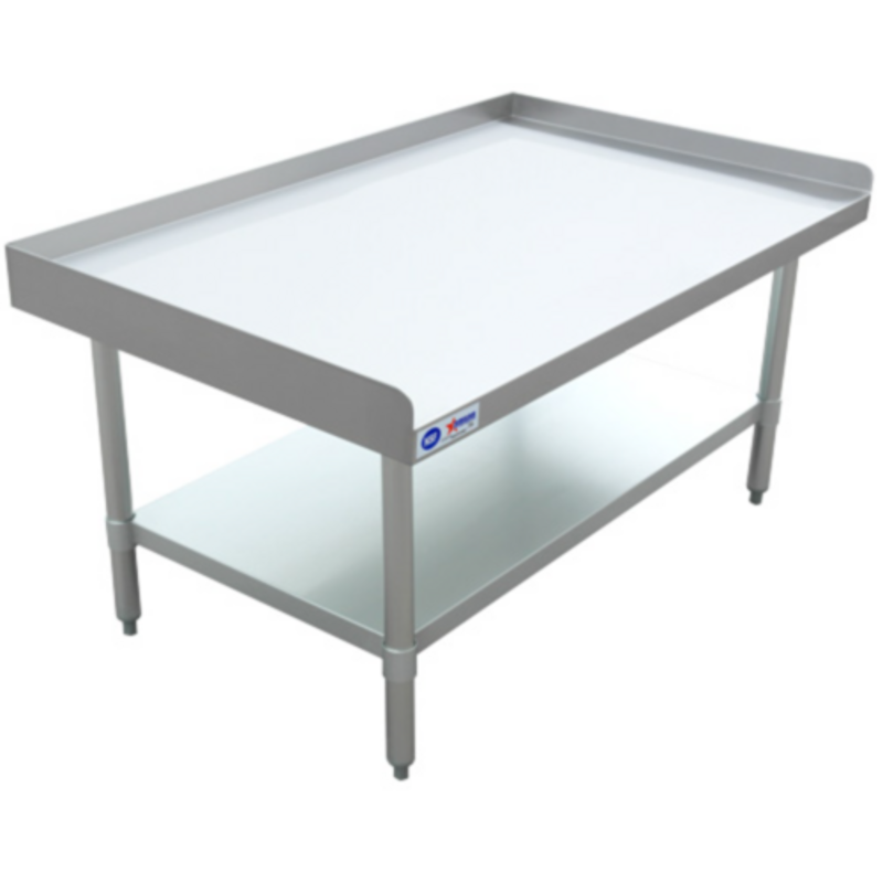 Omcan 47697 24 x 24 Inch Stainless Steel Kitchen Equipment Stand For Commercial Use