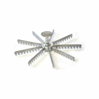 Étiquette alternative : Omcan 34864 marqueur de portion pour tarte et gâteau en aluminium 12-coupe, gâteau en aluminium moulé 12 tranches et marqueur de tarte pour des portions uniformes