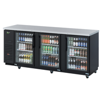 Turbo Air TBB-4SGD-N 90-3/8"W Super Deluxe Back Bar Cooler