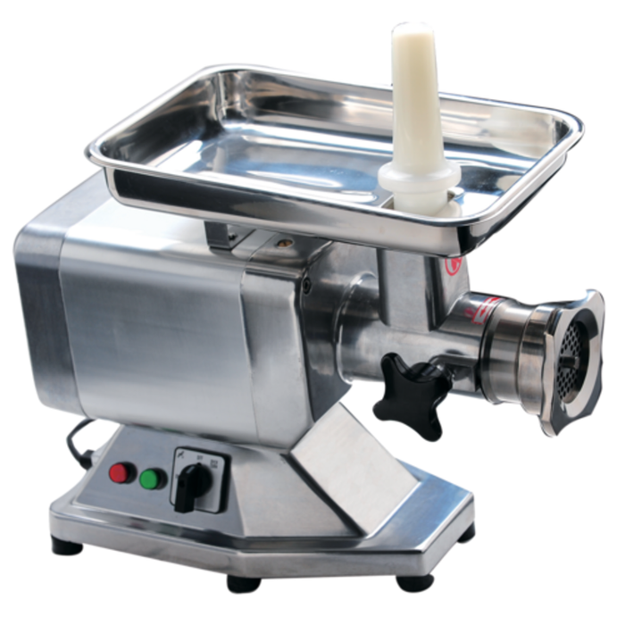 efi Sales SA-MMAL82-23 Electric Meat Grinder For Commercial Use showcasing rugged design and stainless steel components.