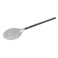 Omcan 81189 Perforated Pizza Peel with 8" Round Anodized Blade
