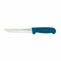 Couteau à désosser professionnel OMCAN 11665, lame droite de 6 pouces, manche bleu