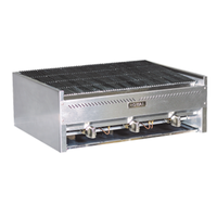 Royal RSCB-36 36" Countertop Lava Rock Gas Charbroiler